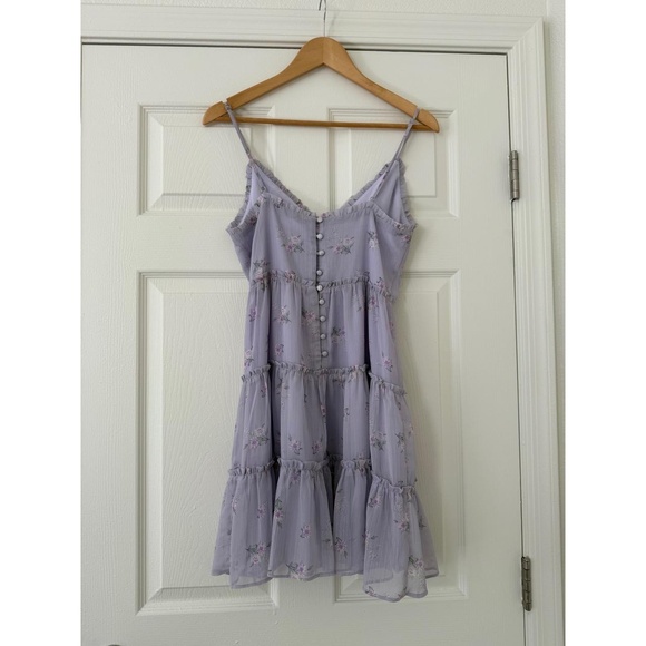 Storia Purple Floral Dress small - Picture 2 of 3